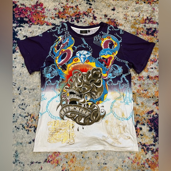 Ed Hardy Other - Vintage Ed Hardy Christian Audigier Shirt XL